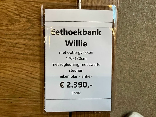 Willie eiken eethoekbank - afbeelding 8 van  8