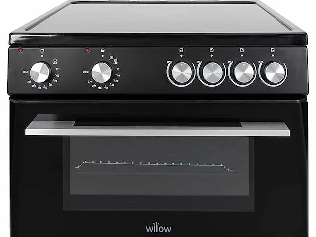 Willow wt60ccb vrijstaande kookplaat 68 l zwart - afbeelding 4 van  5