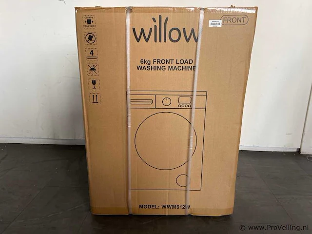 Willow wwm612w wasmachine 6 kg 1200 rpm wit - afbeelding 2 van  2