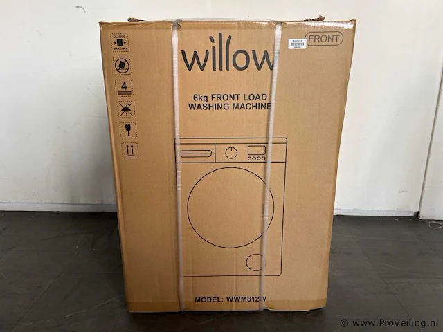 Willow wwm612w wasmachine 6 kg 1200 rpm wit - afbeelding 2 van  2