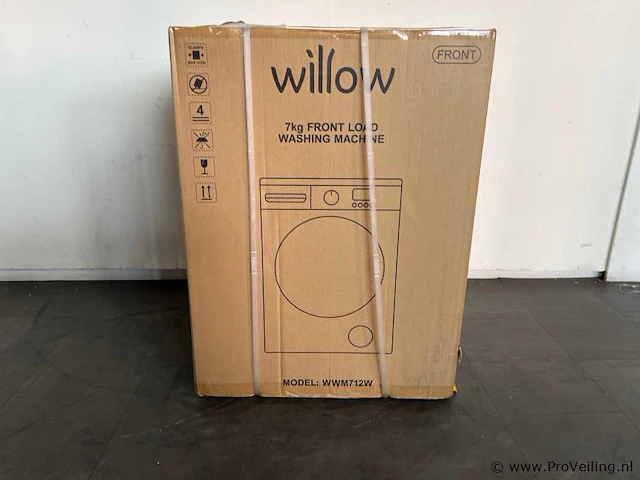 Willow wwm712w wasmachine 7 kg 1200 rpm wit - afbeelding 3 van  3