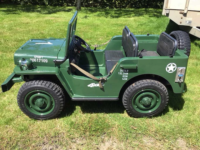 Willys mb jeep elektrische speelgoed auto - afbeelding 2 van  9