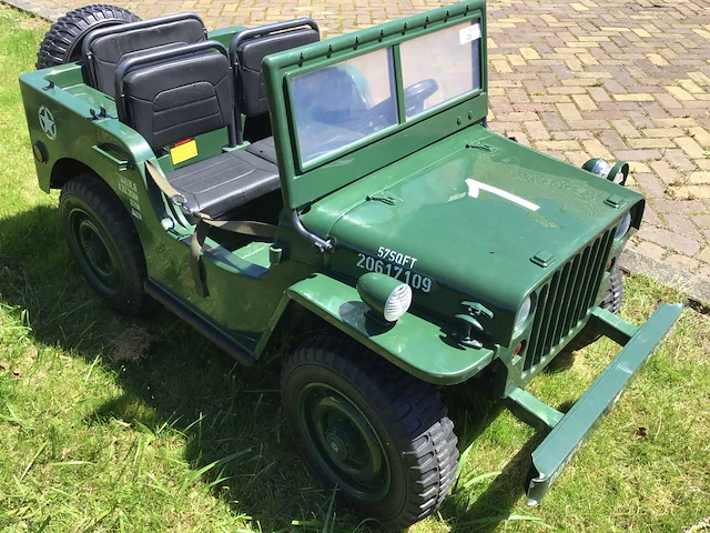 Willys mb jeep elektrische speelgoed auto - afbeelding 6 van  9