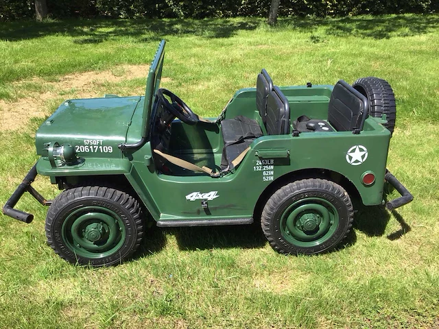Willys mb jeep elektrische speelgoed auto - afbeelding 4 van  11