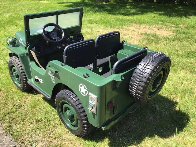 Willys mb jeep elektrische speelgoed auto - afbeelding 3 van  9