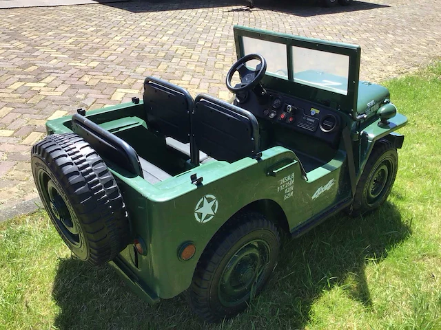 Willys mb jeep elektrische speelgoed auto - afbeelding 4 van  9