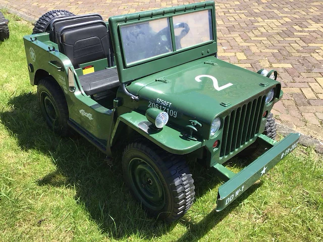 Willys mb jeep elektrische speelgoed auto - afbeelding 5 van  9