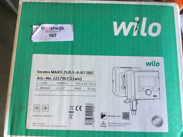 Wilo - maxo r7 25/0.5-8 - circulatiepomp cv - afbeelding 2 van  4