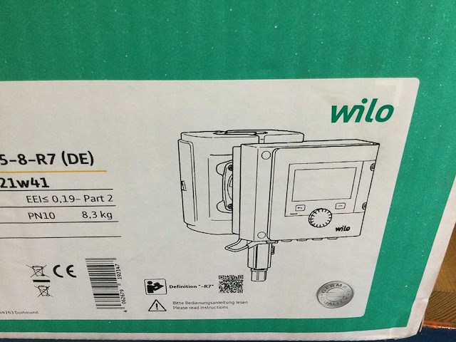 Wilo - stratus maxo r7 25/0.5-8 - circulatiepomp - afbeelding 4 van  4