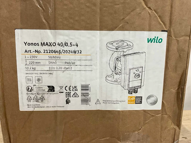 Wilo 2120645 pomp - afbeelding 8 van  8