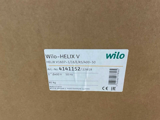 Wilo helix v1607-1/16/e/ks/400-50 centrifugaalpomp meertraps - afbeelding 19 van  20
