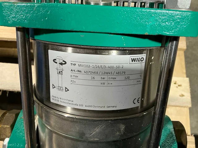 Wilo mvi102-1/16/e/3-400-50-2 pompunit - afbeelding 4 van  5