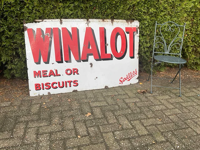 Winalot emaille wandbord | 152x90 cm - afbeelding 1 van  8
