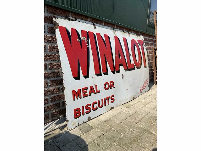 Winalot emaille wandbord | 152x90 cm - afbeelding 7 van  8