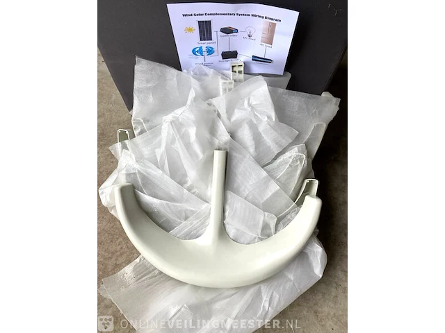 Windgenerator turbine set voor mastbevestiging gear - afbeelding 3 van  9