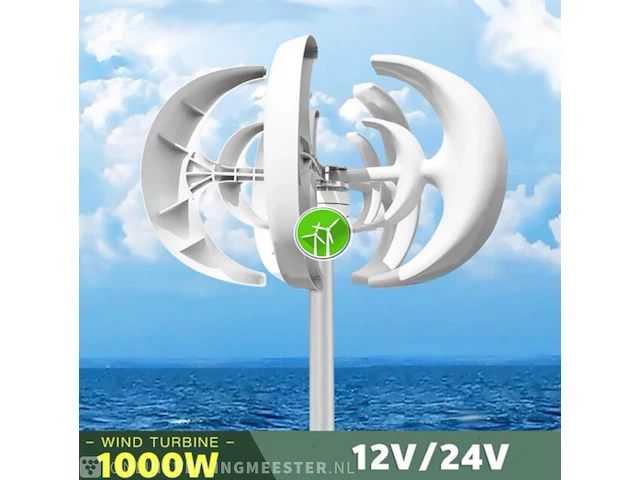 Windgenerator turbine set voor mastbevestiging gear - afbeelding 6 van  9