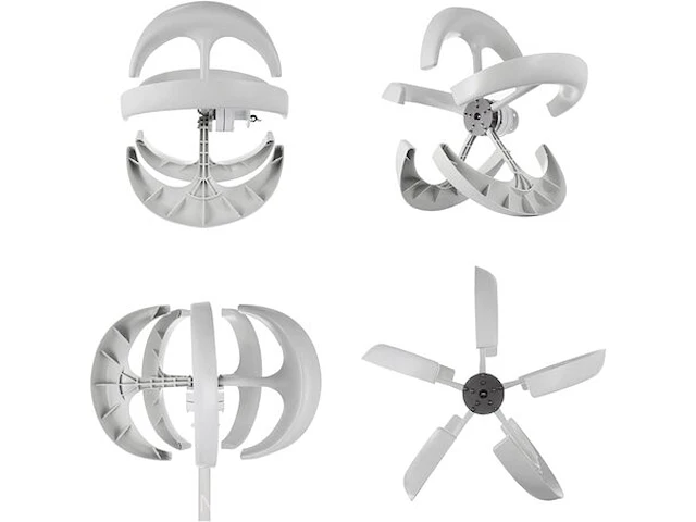 Windgenerator turbine set voor mastbevestiging gear - afbeelding 9 van  9
