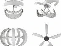 Windgenerator turbine set voor mastbevestiging gear - afbeelding 9 van  9