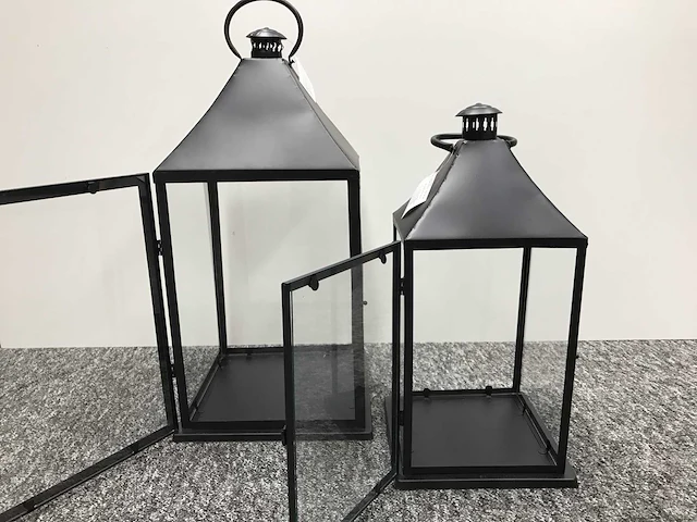 Windlicht set van 2 stuks (40x) - afbeelding 4 van  5