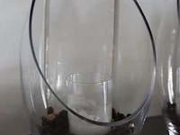 Windlichten, glas - 3 stuks - afbeelding 3 van  3