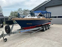 Windy dc28 sloep met 3-assig boottrailer