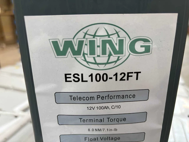 Wing - esl100-12ft 100ah, c10 - accu - afbeelding 5 van  5