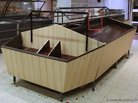 Winkel-display/houten groenten & fruit stand - 320x190x40cm - afbeelding 1 van  4