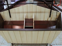 Winkel-display/houten groenten & fruit stand - 320x190x40cm - afbeelding 2 van  4