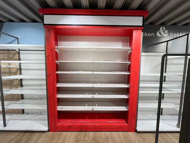 Winkelkast met houten legborden - afbeelding 1 van  7