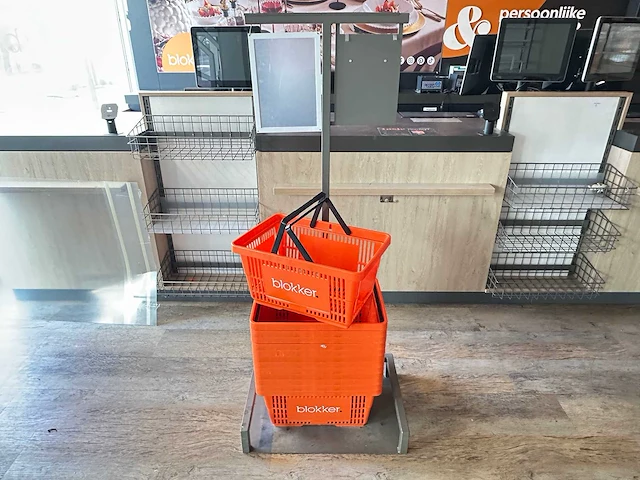 Winkelmandje (13x) met metalen standaard - afbeelding 2 van  3