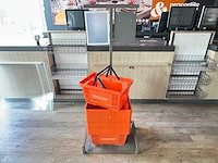 Winkelmandje (13x) met metalen standaard - afbeelding 2 van  3