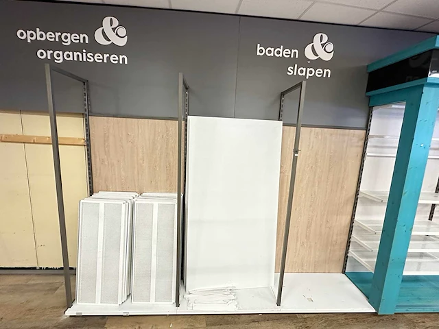 Winkelstelling met achterwand, 15 meter - afbeelding 3 van  8