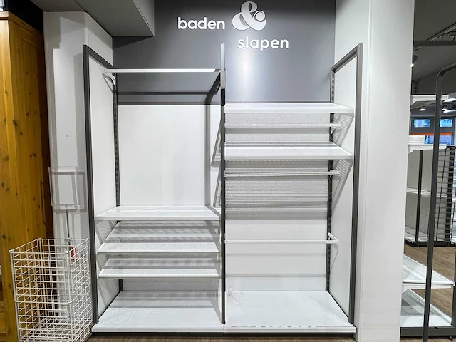 Winkelstelling met achterwand, 8 meter (3 secties) - afbeelding 3 van  9