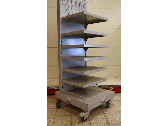 Winkelstelling op wielen - 50x60x193cm - afbeelding 3 van  5