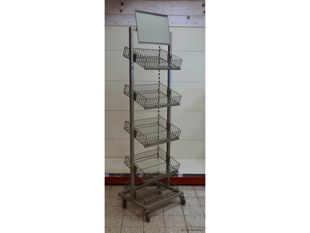 Winkelstelling op wielen - 55x45x195cm - afbeelding 1 van  3