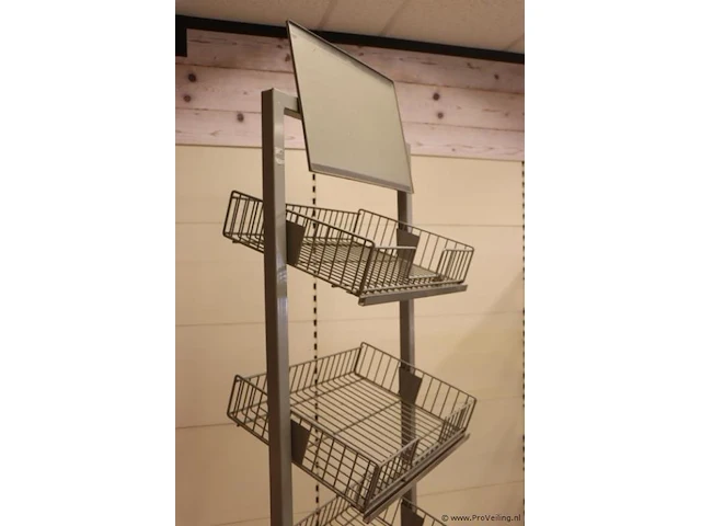 Winkelstelling op wielen - 55x45x195cm - afbeelding 2 van  3