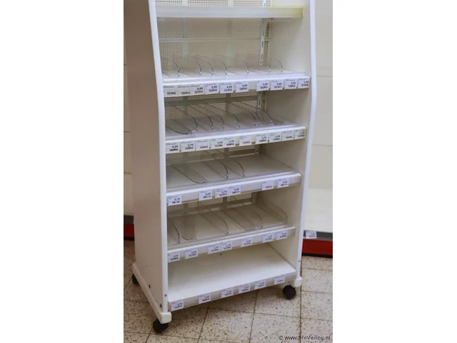 Winkelstelling, verrijdbaar - 65x40x215cm - afbeelding 3 van  3