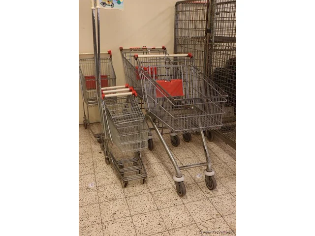 Winkelwagens - 6 stuks - afbeelding 1 van  5