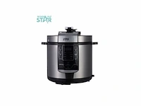 Winning star elektrische multicooker 6 liter zilver - afbeelding 1 van  3