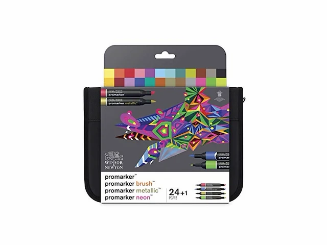 Winsor & newton "promarker marker kit assorti kleuren pak van 24 - afbeelding 2 van  5