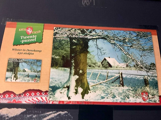 Winter in denekamp puzzel (300x) - afbeelding 4 van  5