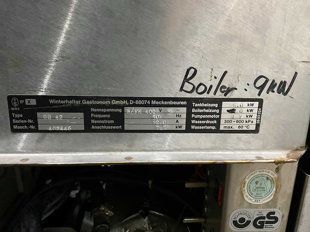 Winterhalter gs42 vaatwasmachine - afbeelding 6 van  6