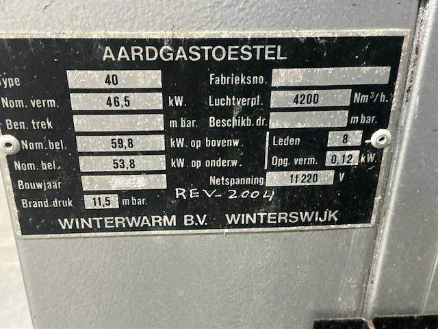 Winterwarm 40 luchtverwarmer ventilator - afbeelding 4 van  4