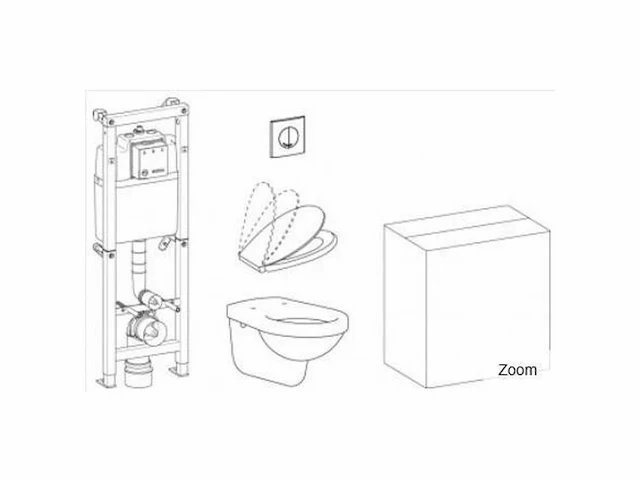 Wisa one pack inbouwreservoir met frame (2x) - afbeelding 2 van  3