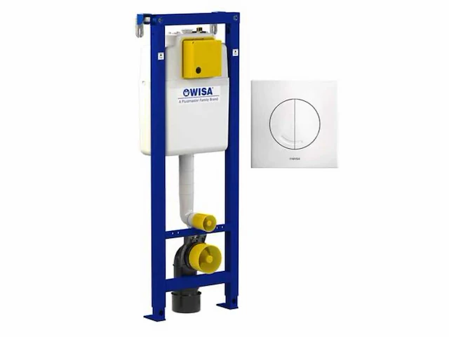 Wisa xs 114 wc-element met drukplaat - afbeelding 1 van  3