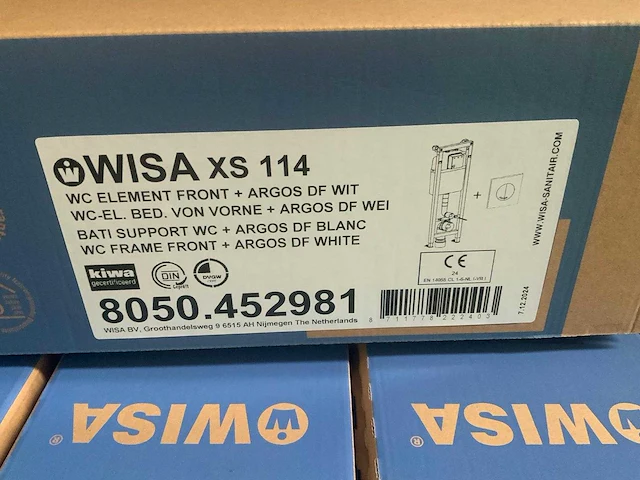 Wisa xs114 8050.452981 toilet inbouwelement met drukplaat - afbeelding 3 van  5