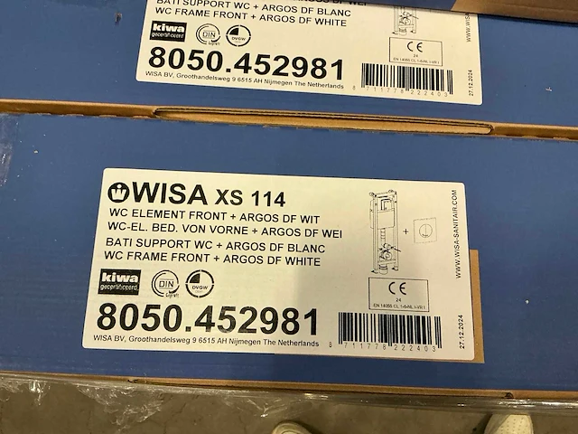 Wisa xs114 toilet inbouwframe + drukplaat (6x) - afbeelding 3 van  6