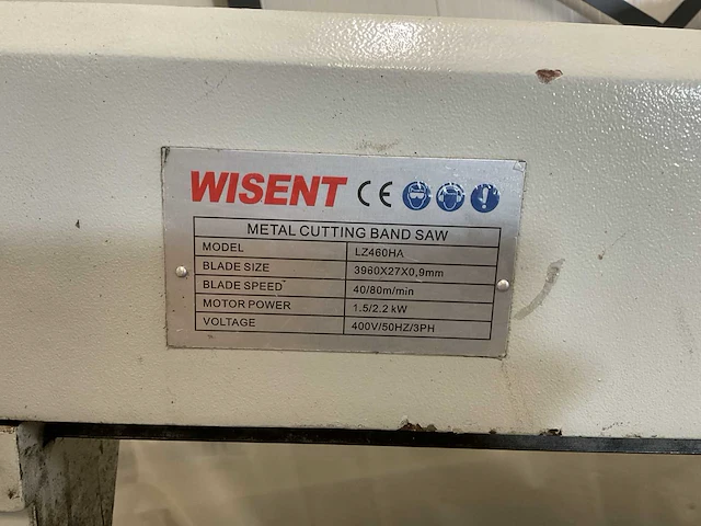 Wisent lz460ha bandzaagmachine - afbeelding 13 van  14