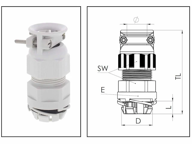 Wiska esakvz-p 25 kabelverbinder (50x) - afbeelding 1 van  3