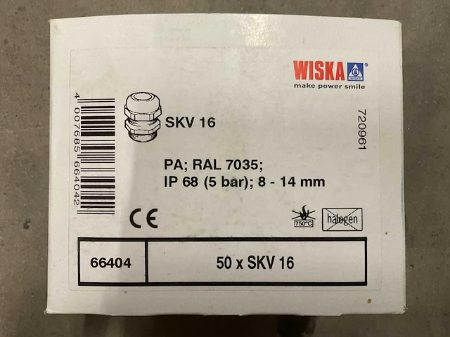 Wiske skv16 ip68 doos à 50 wartels (6x) - afbeelding 2 van  2